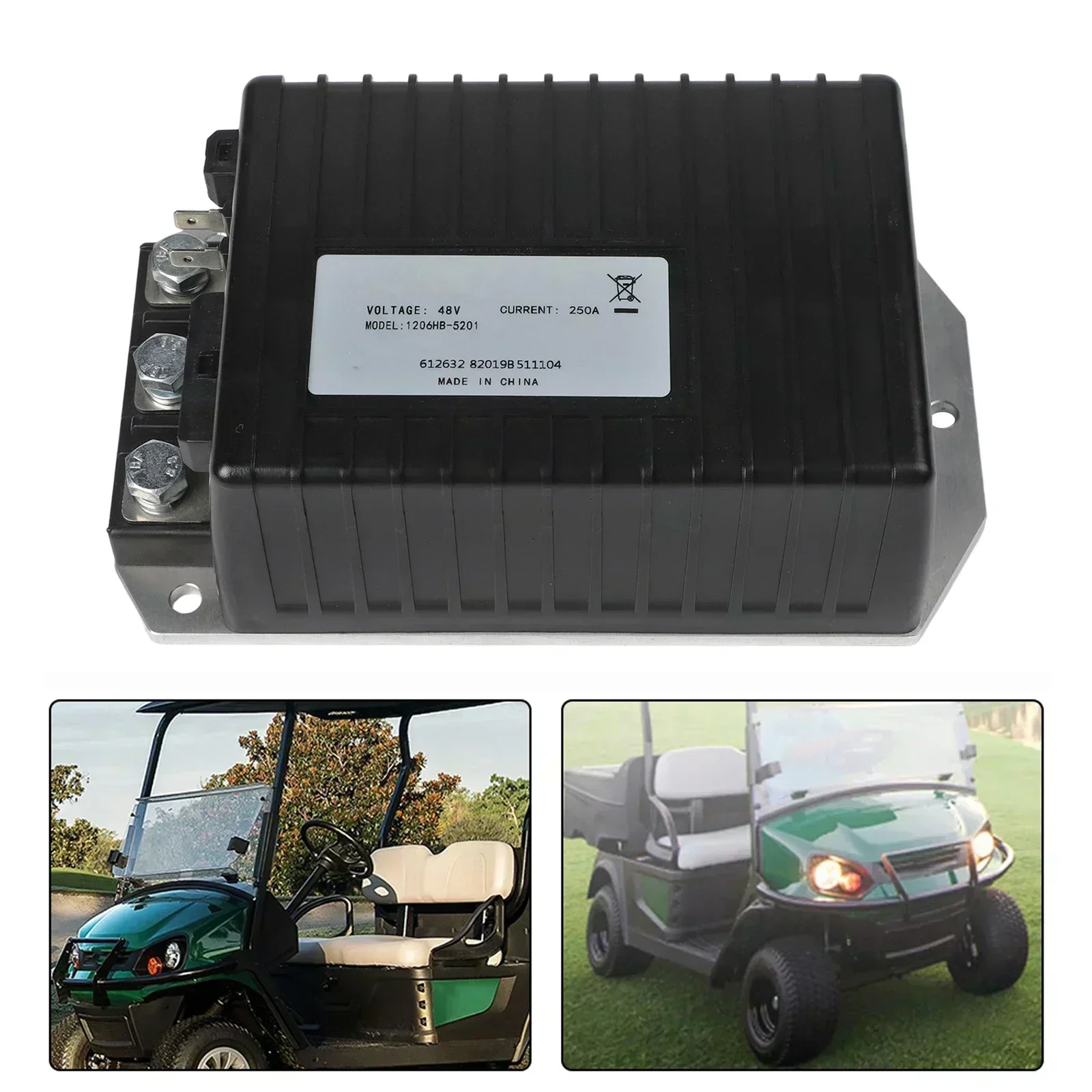 Performance Controller 1206HB5201 for Curtis For EZGO 48V 250A Compatible with For Golf Carts and Various Models