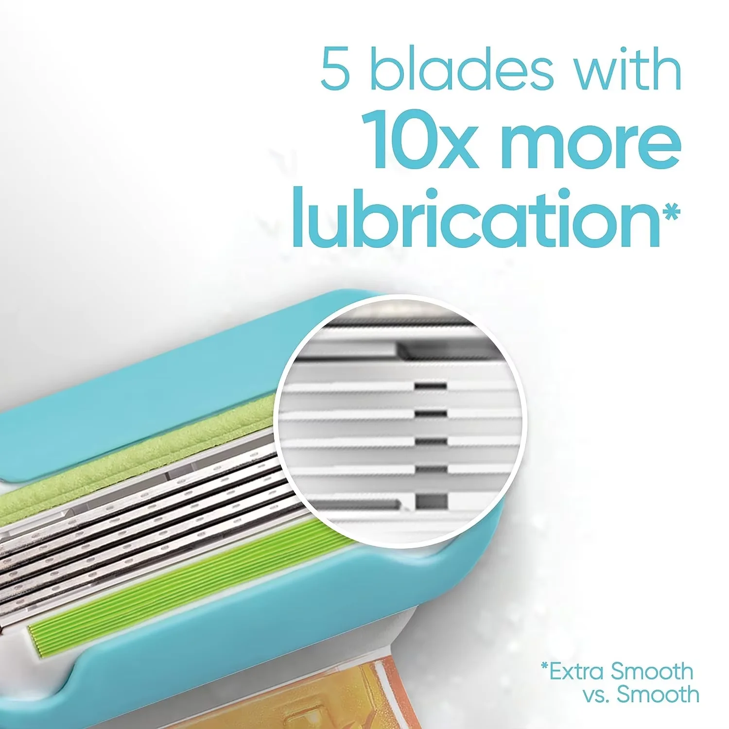 Para mulheres gillette venus extra suave navalha 5 camadas lâminas barbeador portátil para viagens 1 alça + 1 recarga de lâmina + 1 caso de viagem