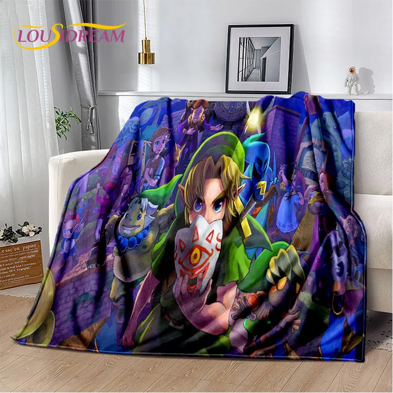 3D Z-Zelda 2 Link Game Gamer Soft Plush Blanket,Flannel Blanket Throw Blanket for Living Room Bedroom Bed Sofa Cover Child Gift