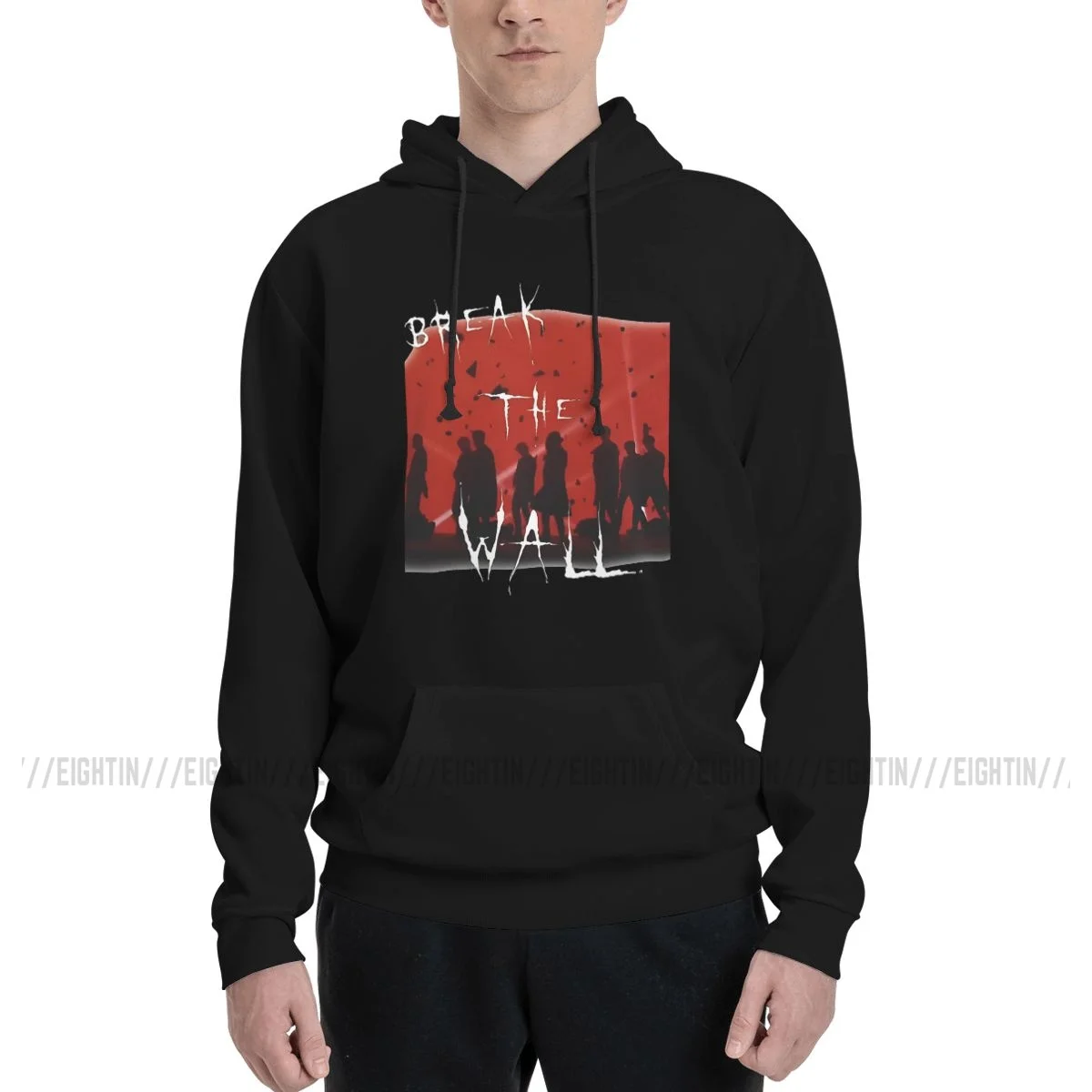 

Vintage Hoodies Couple Thin Fleece Sweatshirt Man BREAK THE WALL Purified Cotton A-Ateezed Sweatshirt Designs Hoodie Shirt