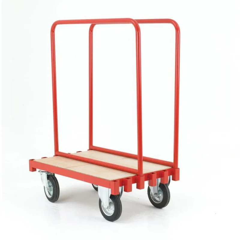 custom.250kgs Panel Dolly Cart Steel Handling Wall Panel Panel Truck Warehouse Heavy-Duty Board Sheet Cart with 6 Swivel Caster