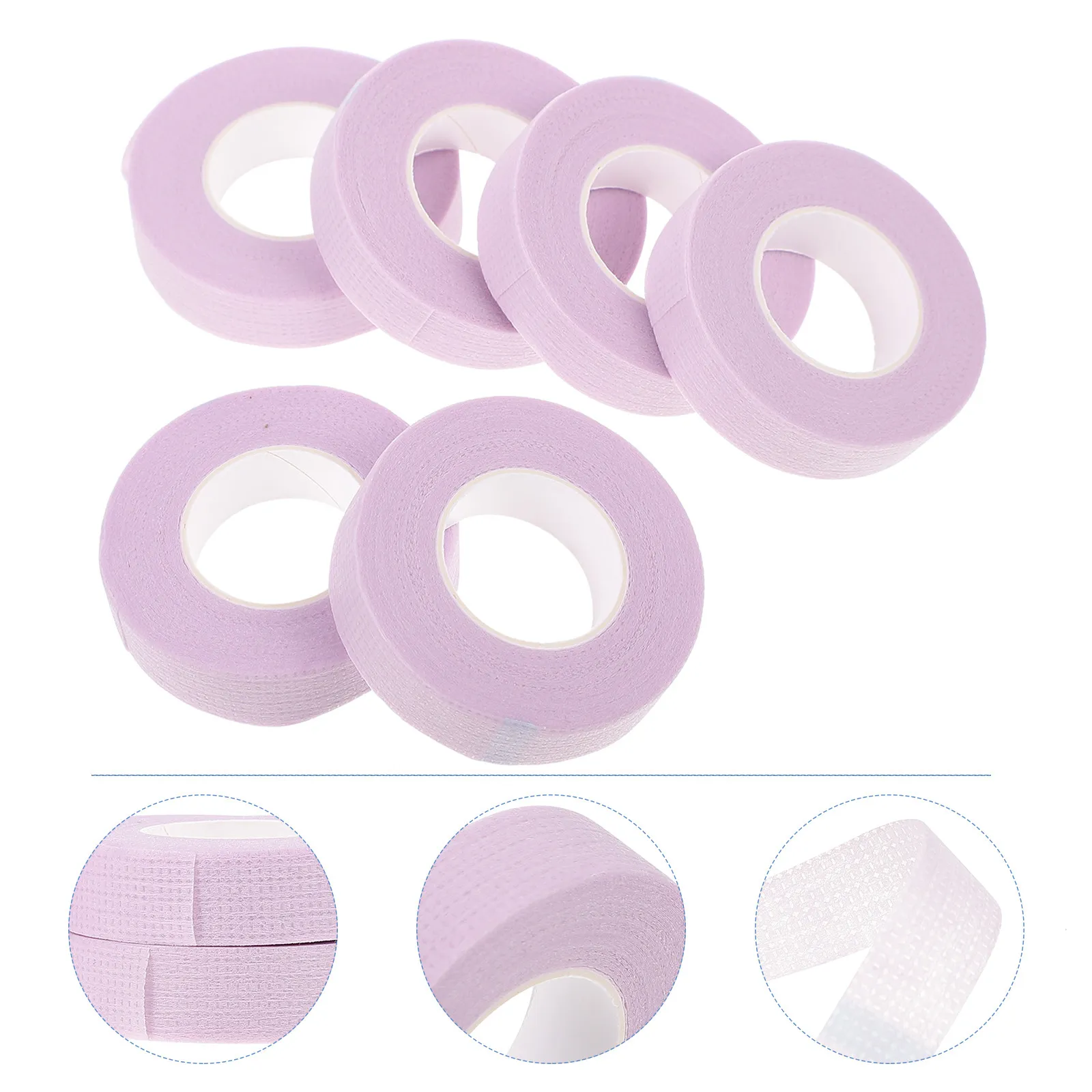 

6 Rolls Disposable Eyelash Extension Bands One-Off Breathable Non-Woven Stretchable Eye Wraps Salon Spa Makeup Beauty Care