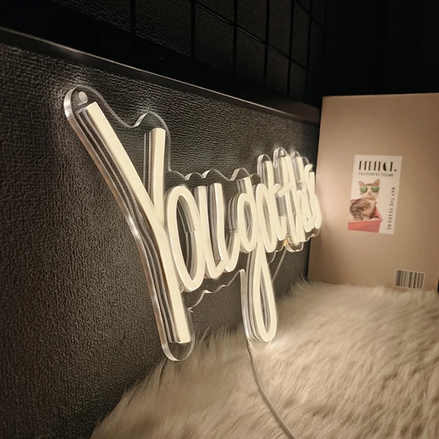 لقد حصلت على هذه علامة النيون، مصباح حروف LED أبيض دافئ يعمل بمنفذ USB، يستخدم لغرفة النوم والدراسة والمكتب والفصول الدراسية وديكور الحفلات. #6
