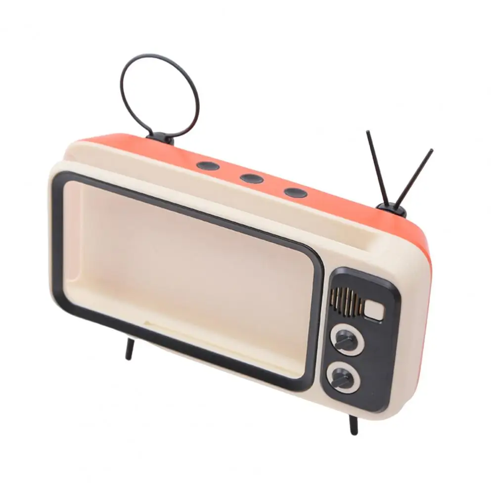 Eco-friendly Phone Stand Creative Fall Resistant Universal Retro TV Mobile Phone Holder Stand Phone Holder Decorative