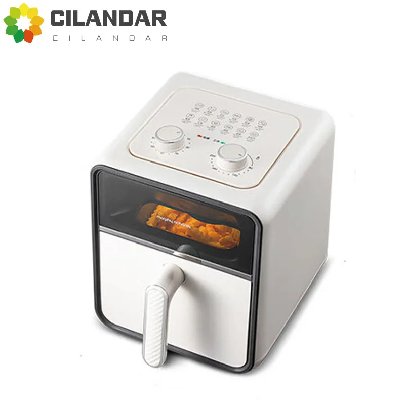 Freidora de aire Mofei, freidora eléctrica visual multifuncional para el hogar MR8103, freidora francesa de gran capacidad