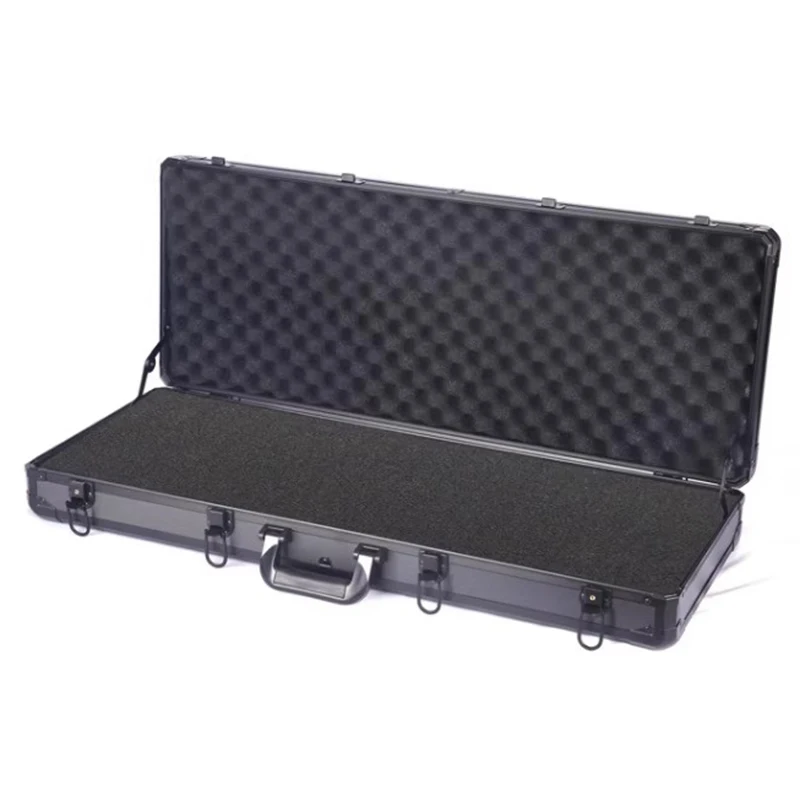 Aluminum Alloy Toolbox Multifunctional Tools Organizer Portable Instrument Equipment Storage Box Tools Case with Sponage