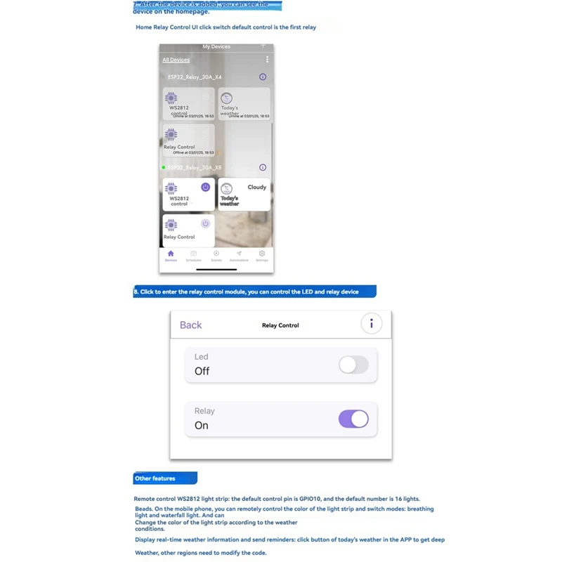 Modulo relè a 4 canali 30A DC7-28/5V Modulo relè WIFI Bluetooth Scheda di sviluppo ESP32-WROOM