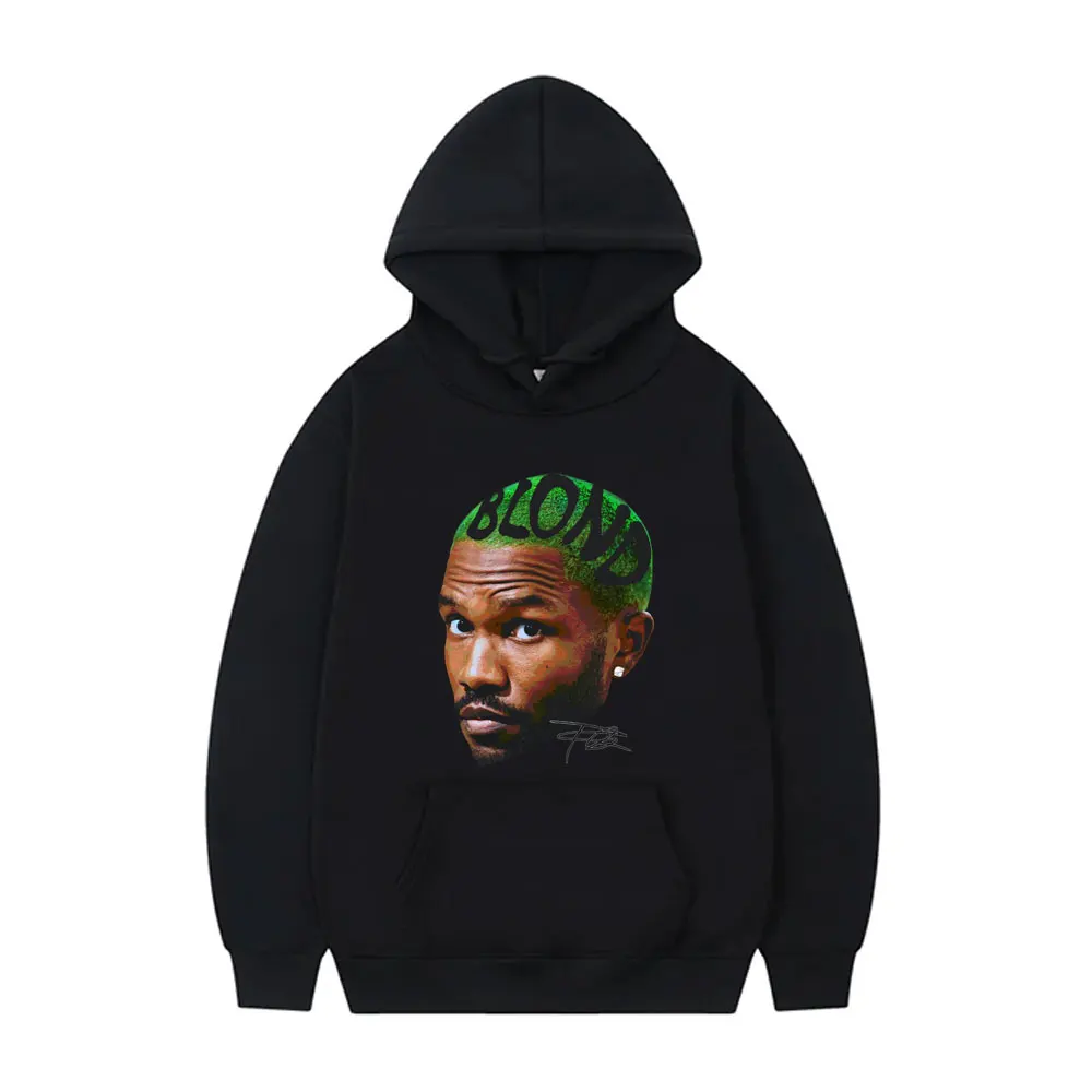 

Rapper Frank Vintage Head Graphic Hoodie Men Women Ocean Hip Hop Streetwear Blond Fashion Oversized Pullover Man Fleece Hoodies