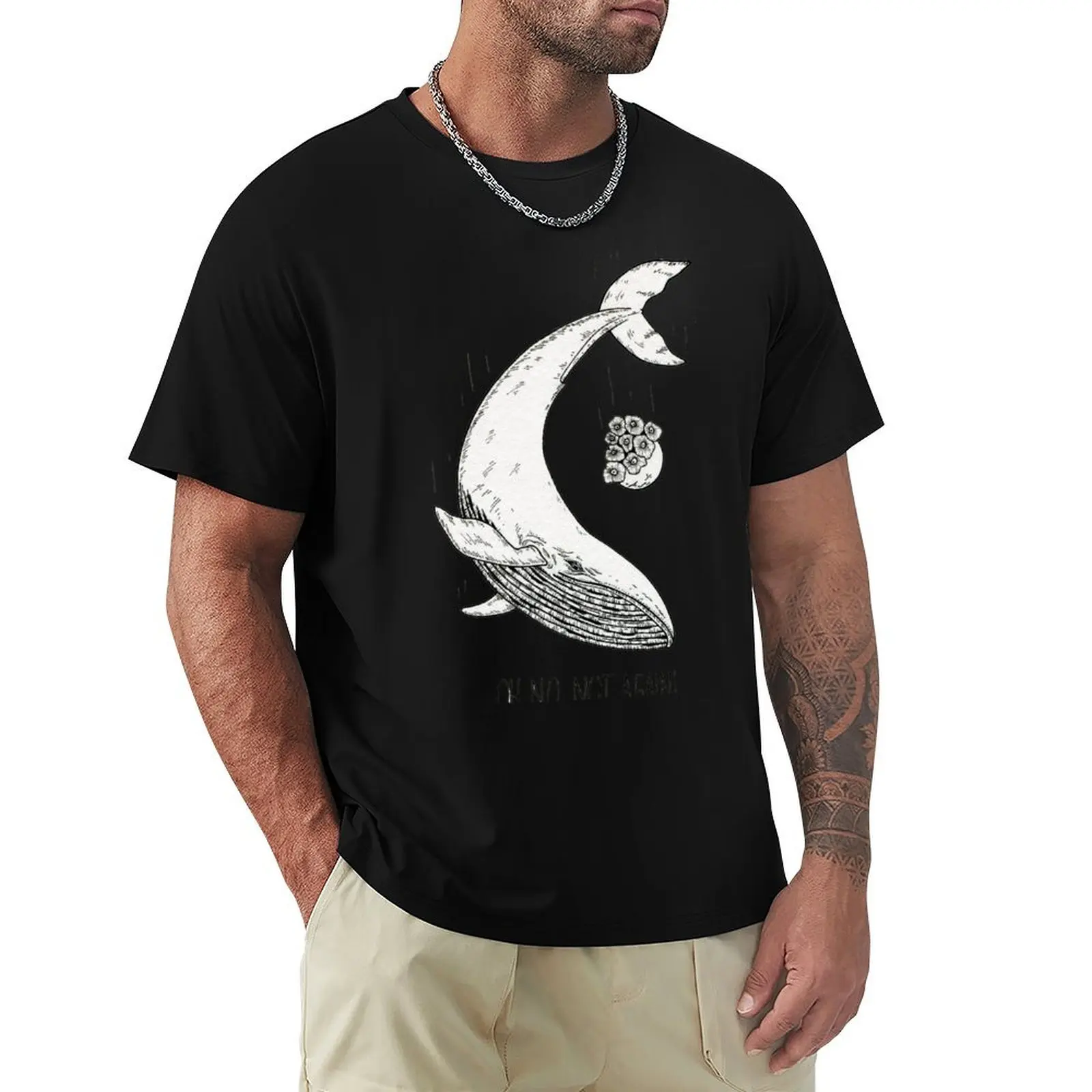 

Not again! T-Shirt Basic Crew Neck Short Sleeve Top