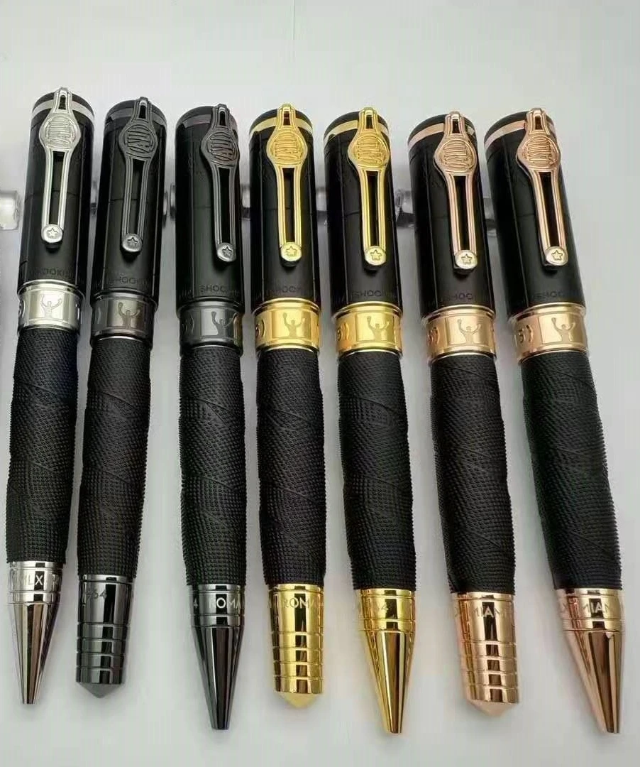 Celebrity Series Special Edition Muhammad Al MB Rollerball Pens Unique Reliefs Design Writing Ballpoint Pens As Gift Business