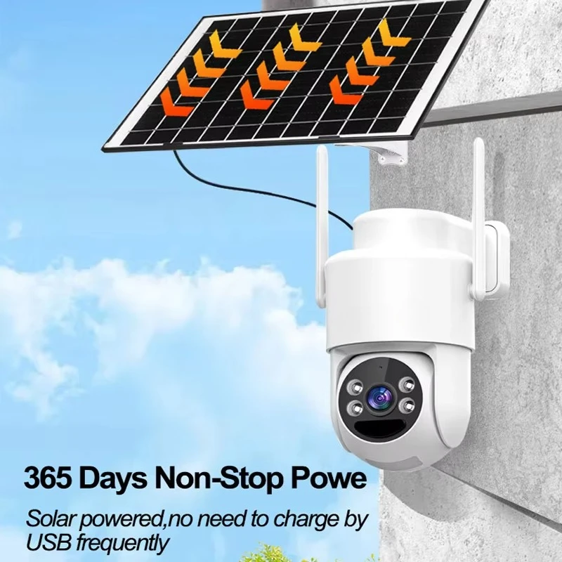 Eseecloud 4MP 4G كاميرا تعمل بالطاقة الشمسية كشف الحركة البشرية PIR إنذار للرؤية الليلية كاميرا تعمل بالطاقة الشمسية بالألوان الكاملة في الهواء الطلق #3
