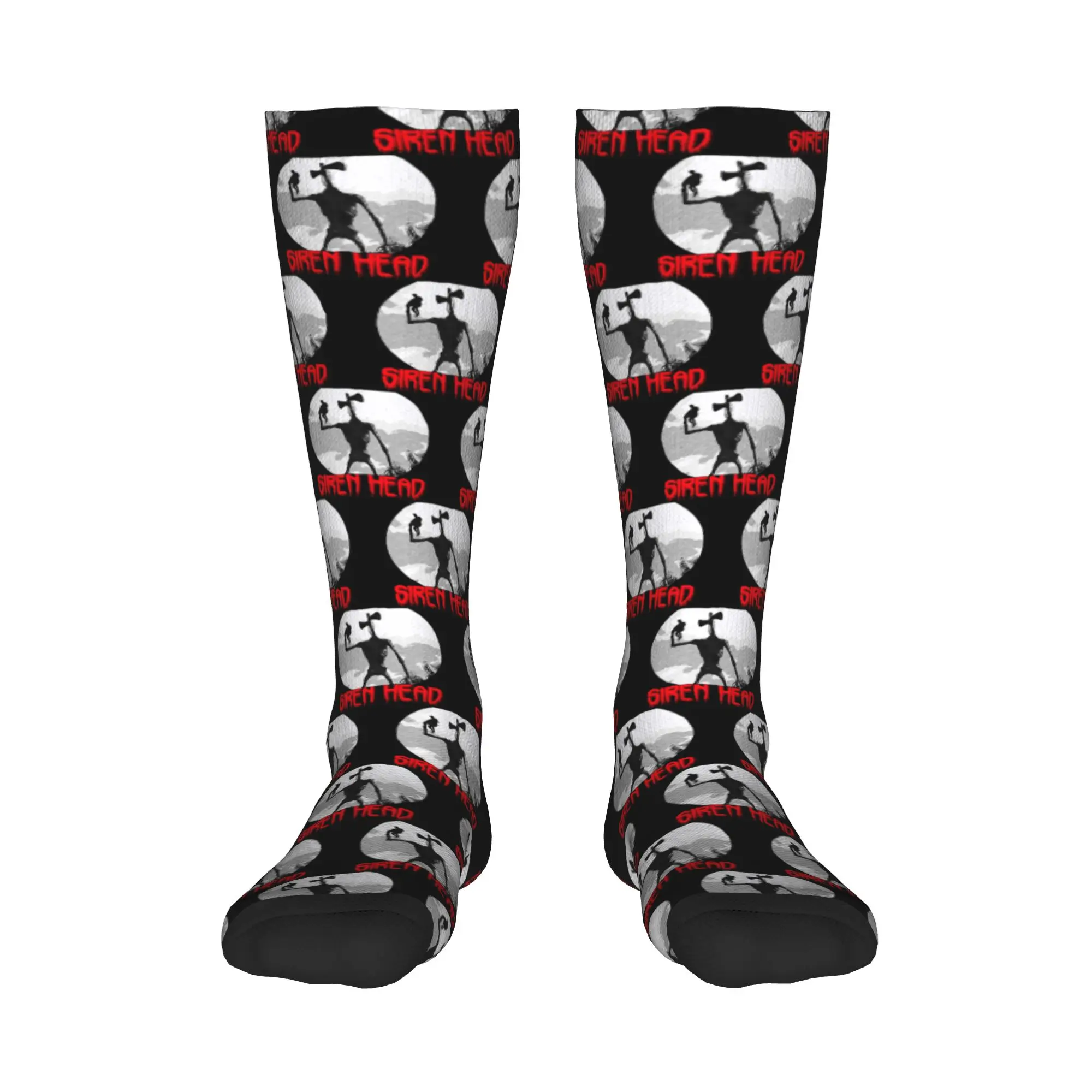 All Seasons Crew Stockings Siren Head 1 Socks Harajuku Long Socks Accessories for Men Women Christmas Gifts