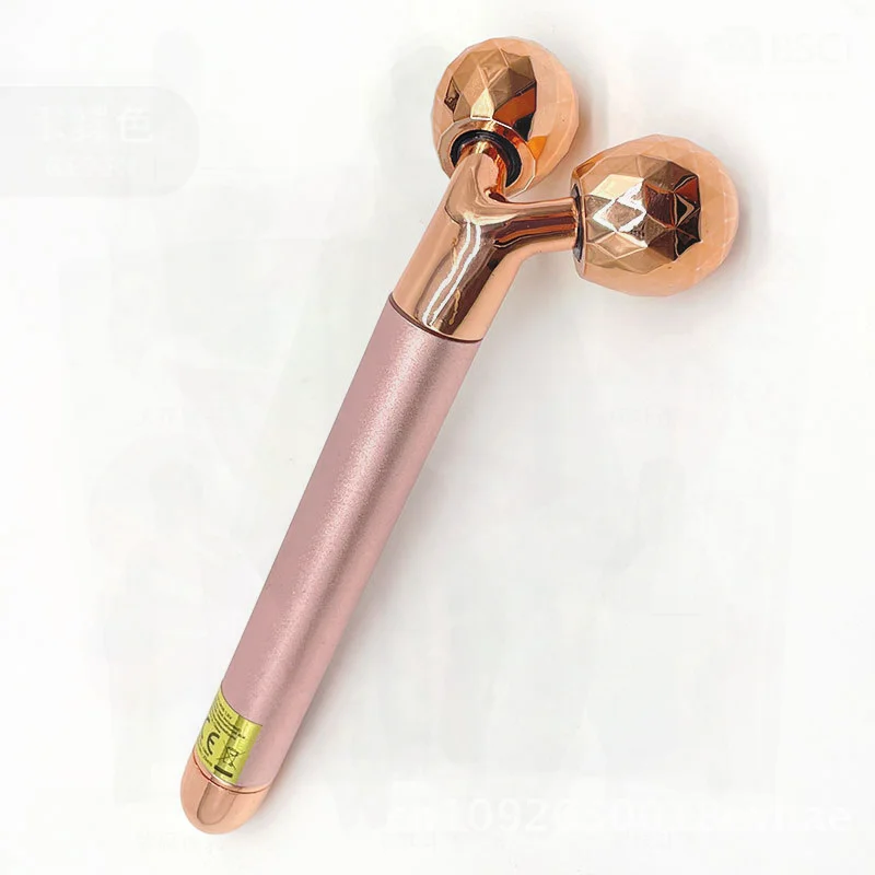 Elektrische Jade Golden Stick 5-in-1 Schoonheid Gezichtsmassager Negatieve Ionenroller Zinklegering Goud Rose Goud Zilver voor alle gebruikers