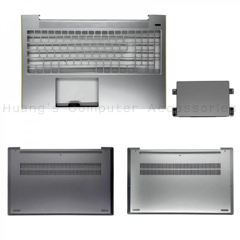 SS+New Palmrest C‑Shell D‑Shell Bottom Shell With Touchpad For Lenovo IdeaPad 5 15IAL7 Air15 IAL7 2022