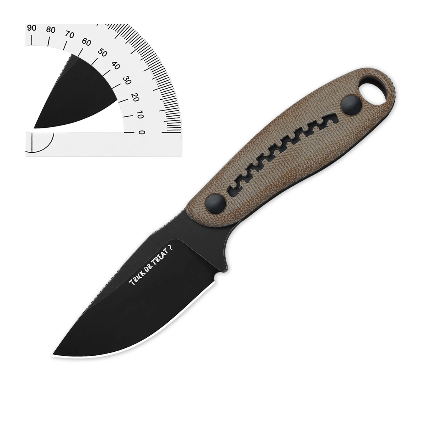 Kizer Fixed Blade Knife Hare 1077HW1 Micarta&G10 Handle with Nitro V Steel Blade Fixed Knives for Hunting