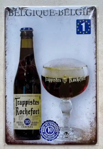 TRAPPISTES ROCHEFORT BELGIAN BEER METAL SIGN MAN CAVE BAR PUB GARDEN 20x30cm