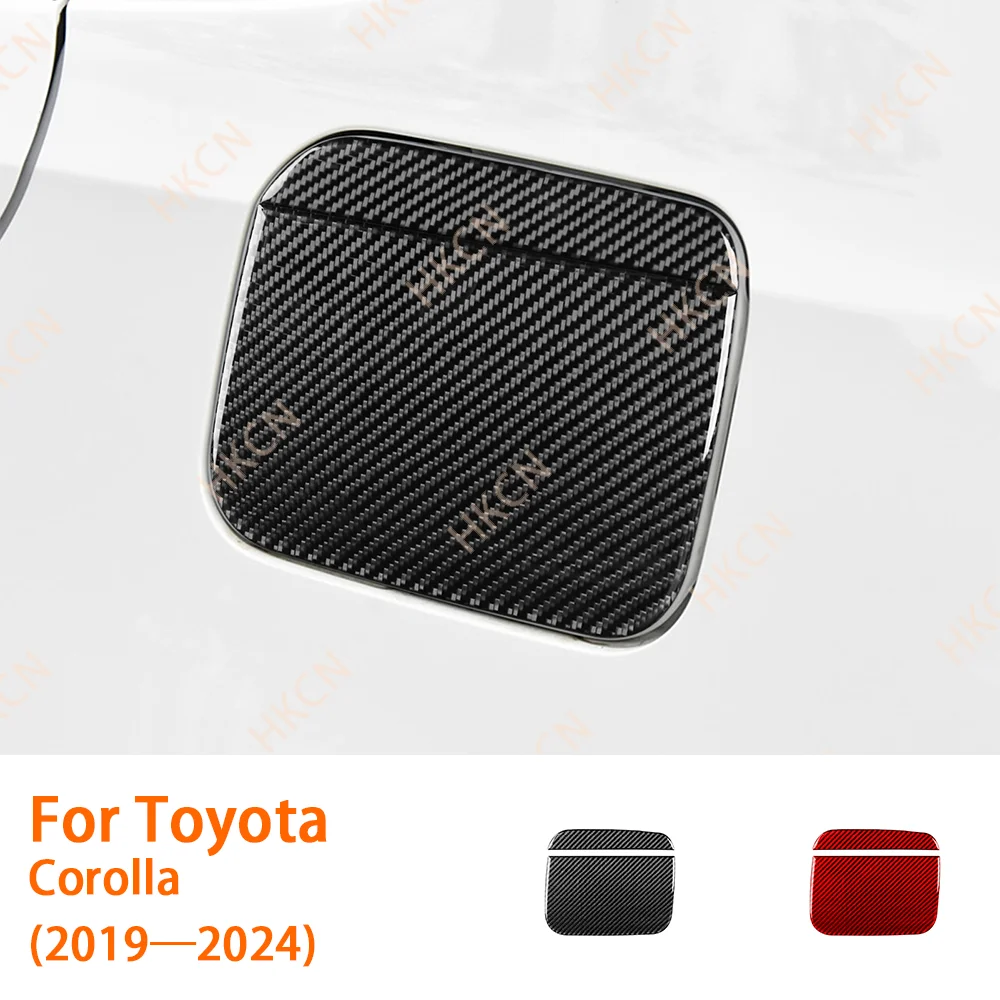 

Carbon Fiber Fuel Tank Cap Panel Decal Car Interior Accessories Cover Trim Modification Sticker For Toyota Corolla 2019—2024
