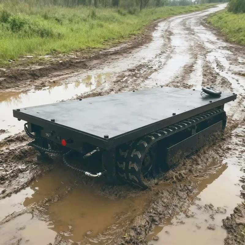 

【Best-selling】Eco-Friendly Remote-Controlled Electric Crawler Chassis 1.5T Load Capacity 2 Pieces 48V2.2kW Motor RV90 Reducer Co