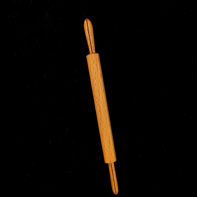 Japanese wagashi  wooden double head press push stick for wagashi making mold