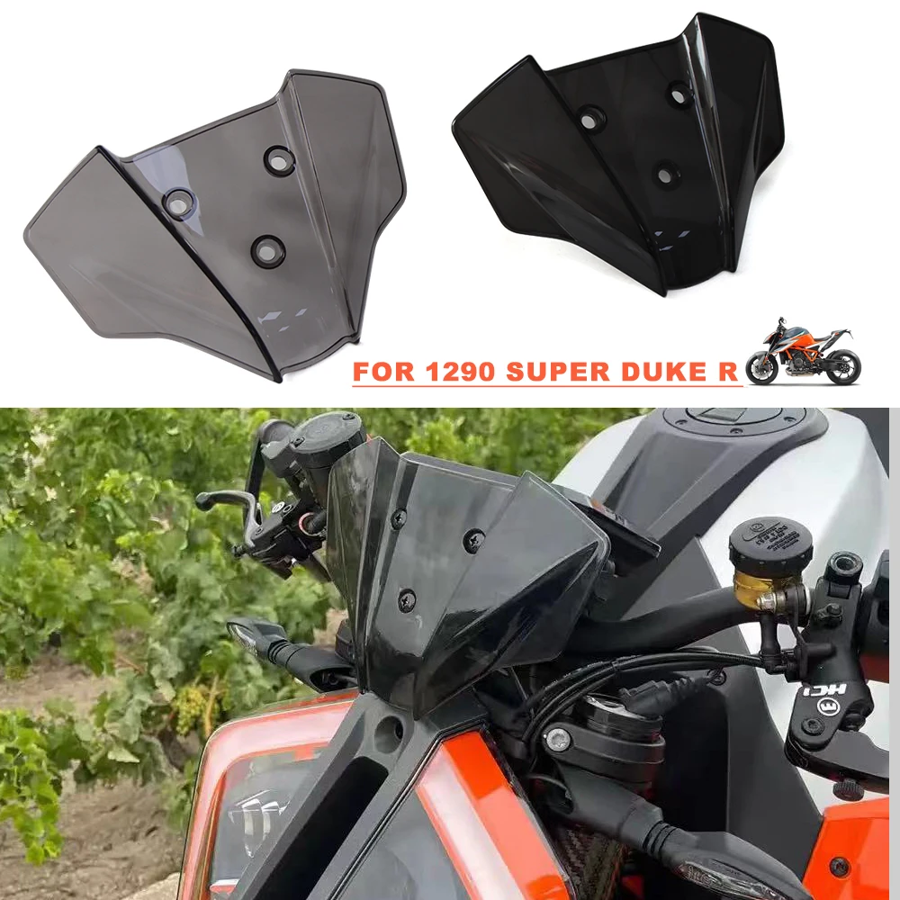 For 1290 SuperDuke R MY20 1290 Super Duke R 2020 2021 2022 2023 Motorcycles Plastic Windshield Windscreen Wind Deflector