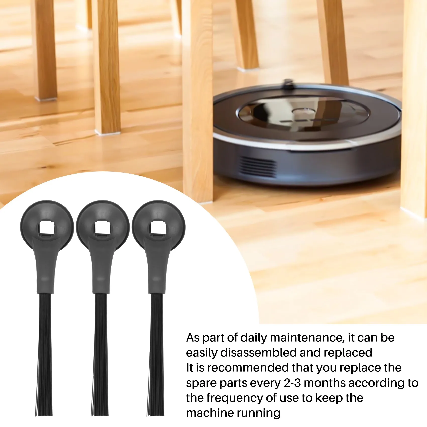 حار 8 حزمة فرش جانبية استبدال جزء مناسبة ل Shark IQ قاعدة فارغة ذاتية RV1001AE جهاز آلي لتنظيف الأتربة