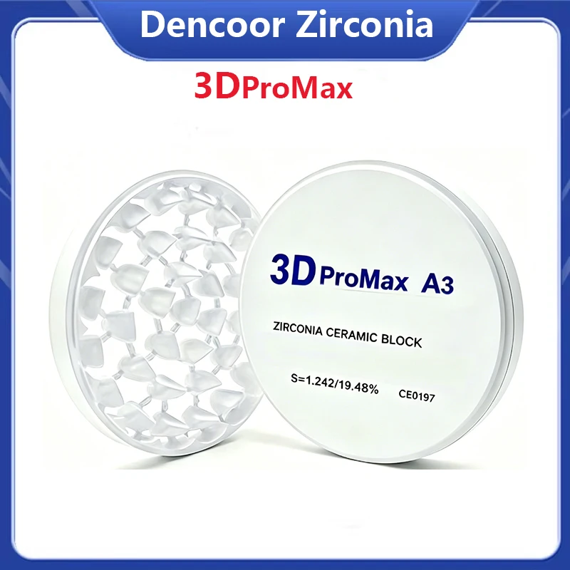 Zirconia Block 3D PRO Multilayer Zirconia Disc Dental Lab Dentist Material Vita 16 Colors for CAD CAM 98mm for CAD CAM System