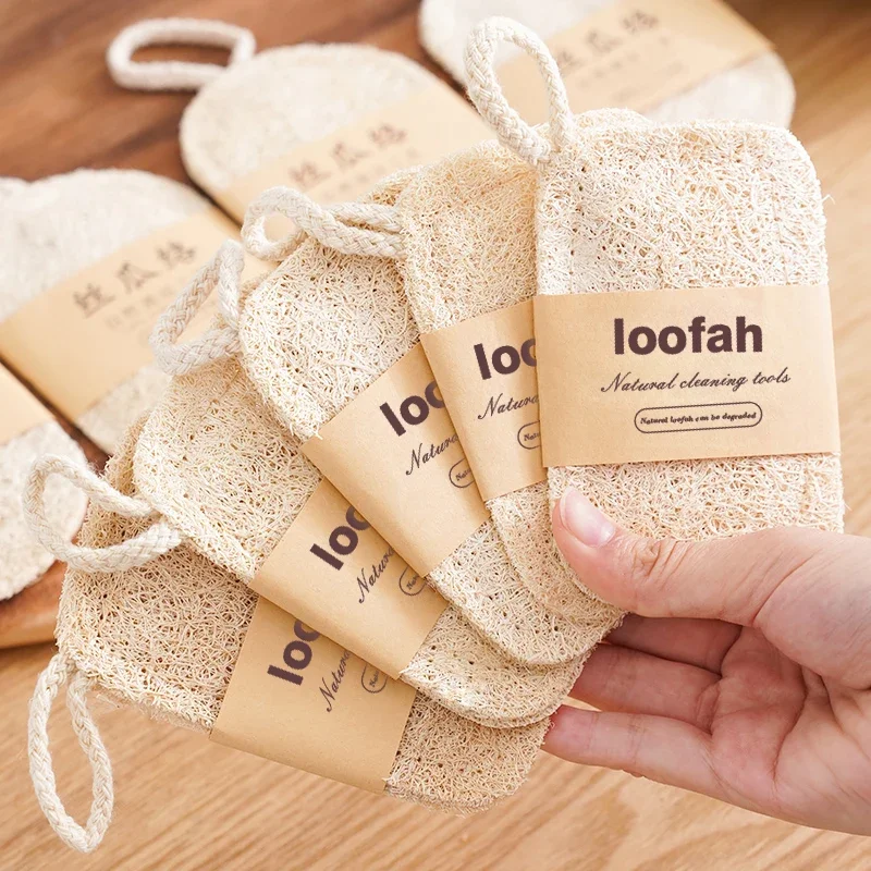 Naturalny ręcznik do naczyń Luffa Ściereczka do mycia Gąbka Loofah Podkładka do szorowania naczyń Garnek do naczyń Usuwanie plam olejowych Szorowarka Kuchnia Czysta szczotka Podkładka