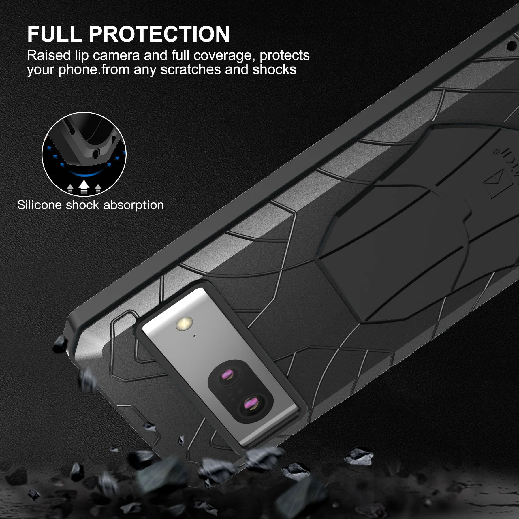 

Imatch Armor Phone Case For Google Pixel 7 Pro Heavy Protection Military Protect Rugged Shield Silicone Back Cover Pixel7 Pro