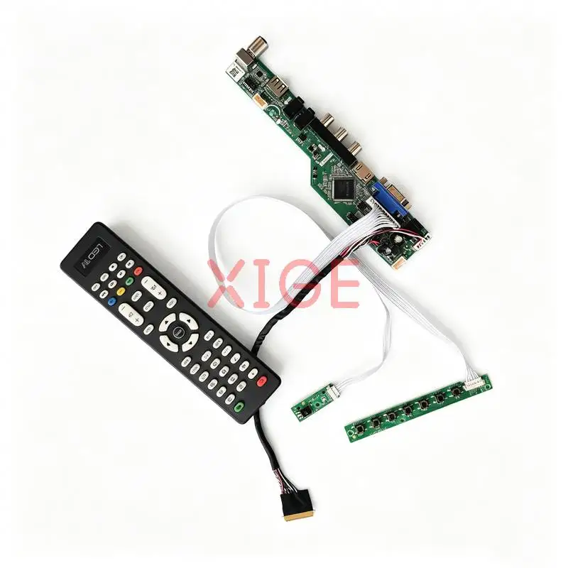 

For HB133WX1 LP133WH1 M133NWN1 LP133WH2 Controller Board Kit HDMI+VGA+AV+USB 40-Pin LVDS Laptops Monitor Panel 1366*768 1366x768
