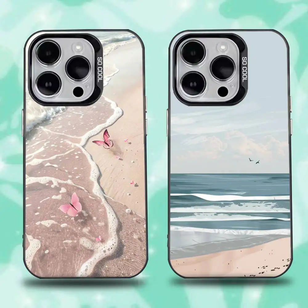 

Summer Minimalist Fresh Style Phone Case For iPhone 16,15,14,13,12,11,Mini,Pro,E,SE4,XS,MAX Black Candy Matte Cover
