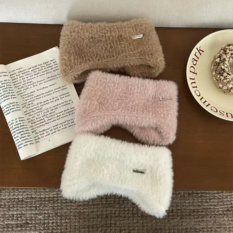 الشتاء بلون أفخم غطاء للأذنين الرجال والنساء الشتاء الدافئة وسميكة غطاء للأذنين ركوب في الهواء الطلق غطاء للأذنين الدافئة #5