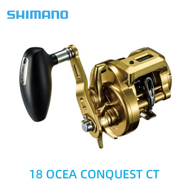 

2018 Original SHIMANO OCEA CONQUEST CT Seawater Fishing Wheel 300HG 301HG 300PG 301PG Digital Display Fishing Boat 10+1BB