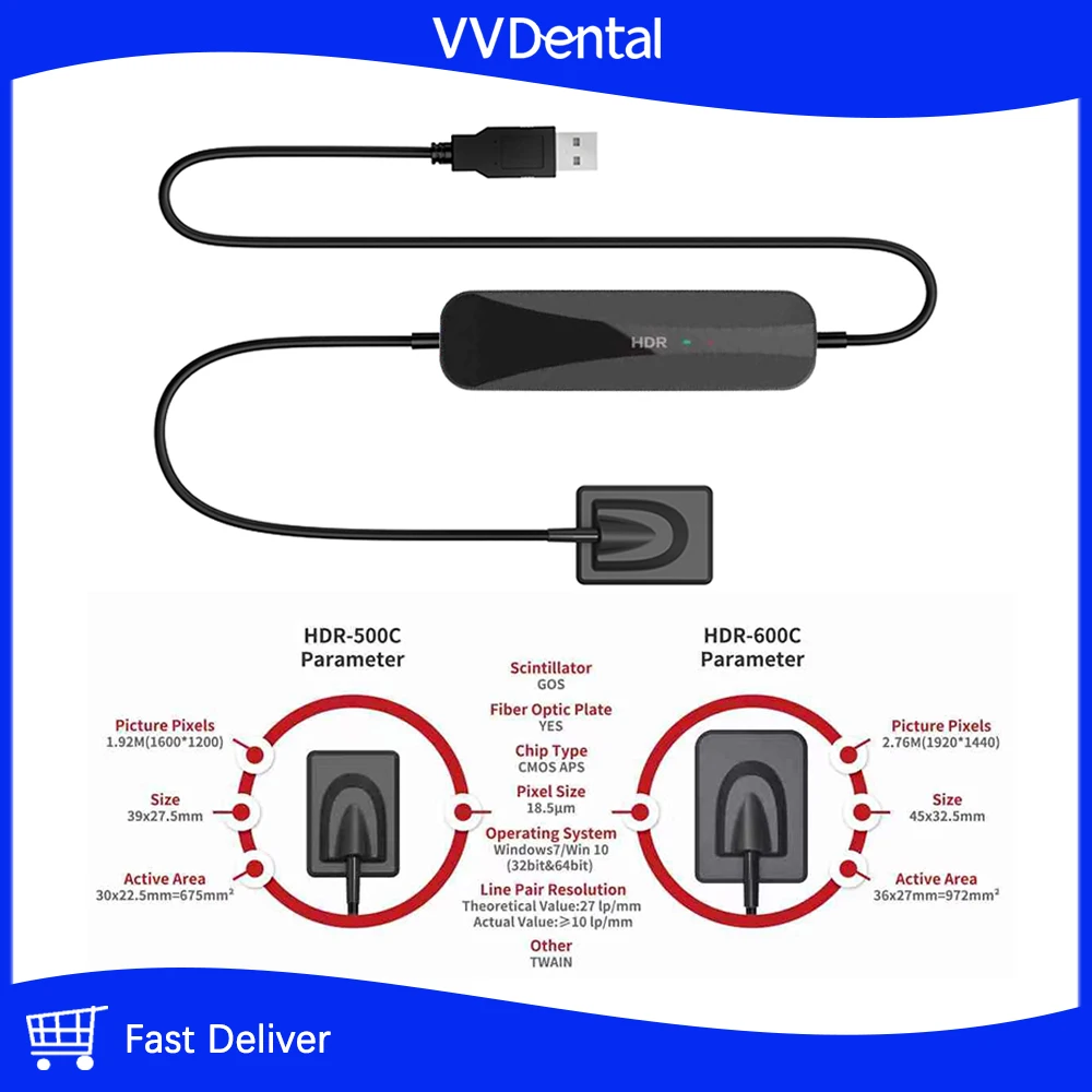 

VVDental Digital Dental X-ray Sensor Filming Machine High-Frequency X-Ray Medicine Imaging System Camera Dental Sensor Equipment