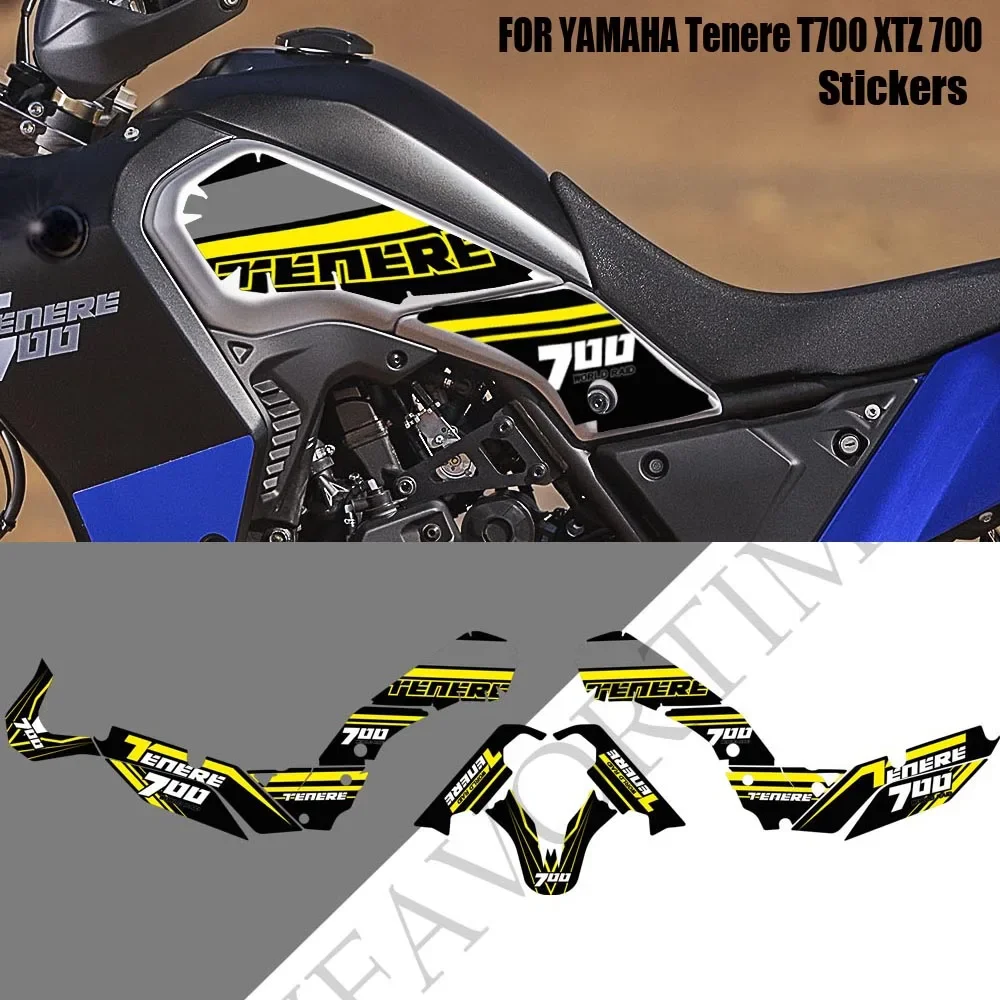 Protector Trunk Luggage FOR YAMAHA Tenere T700 XTZ 700 T7 Motorcycle Fuel Tank Stickers Pad Decal Set Kit 2019 2020 2021