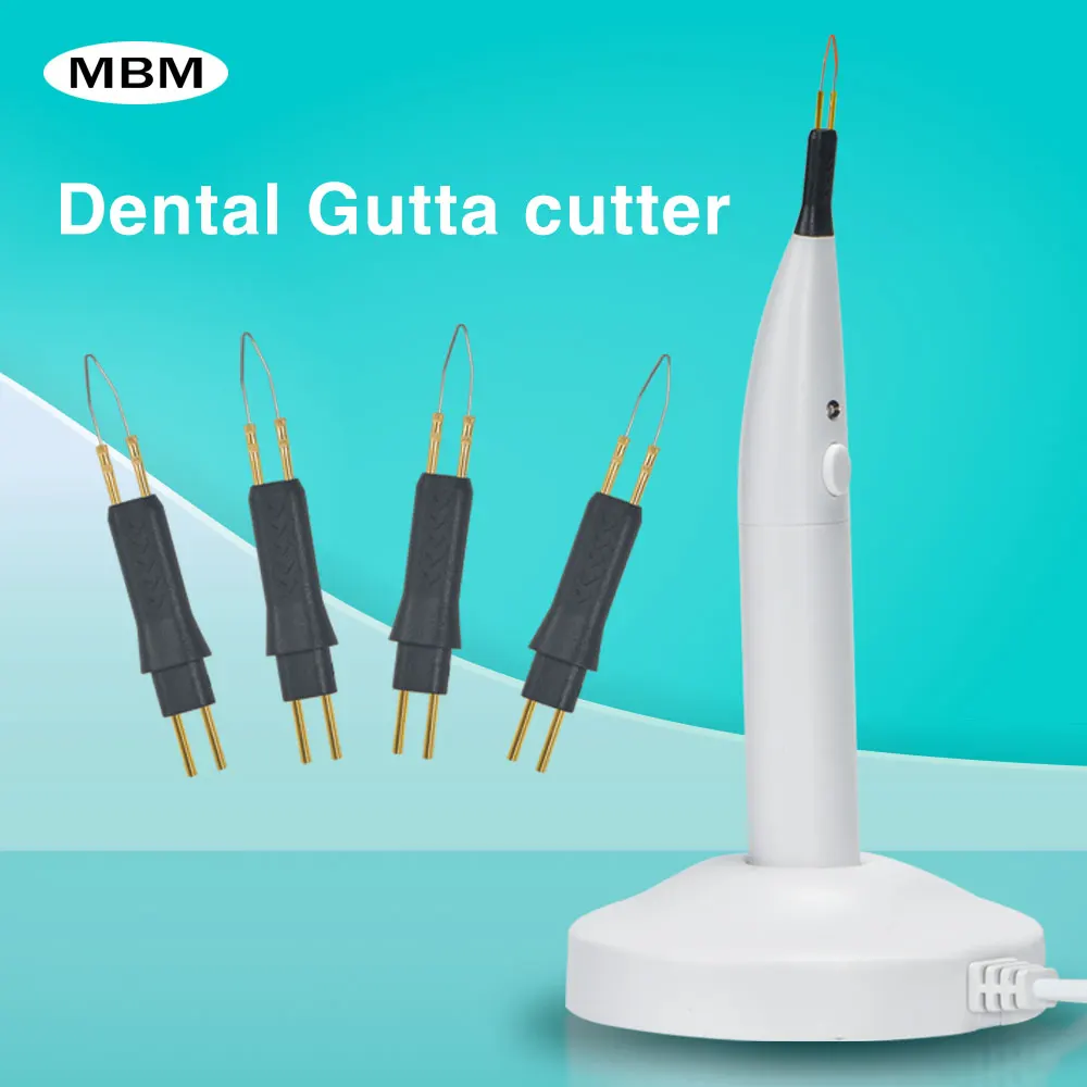 MBM Dental Gutta Percha Cutter with 4 Tips Rechargeable Gutta Cutter tooth gum breaker Root Canal Therapy Equipment