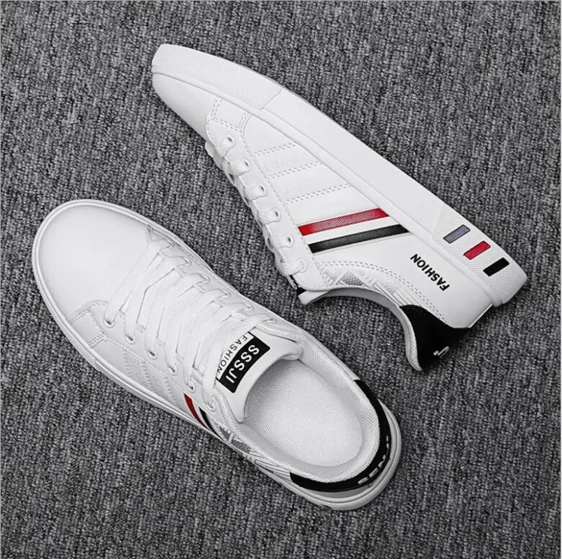 Fashion Sneakers Men Vulcanize Shoes Chunky Flat Comfortable Spring Autumn Platform Mens Shoes Sports Casual  White Shoes