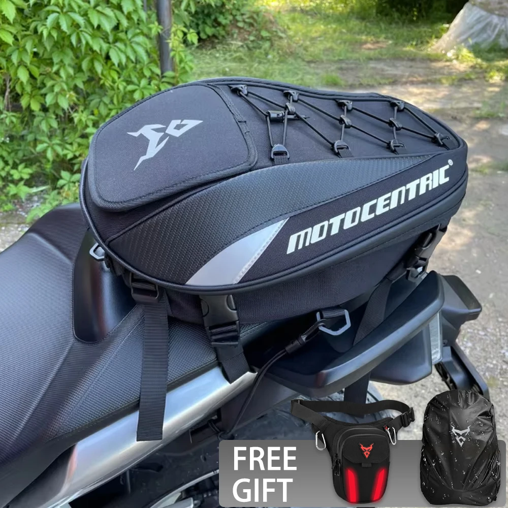 

Original Motocentric Waterproof Motorcycle Backpack Biker Rear Seat Bag Large Capacity Motorbike Tail Bag Moto Travel Backpack