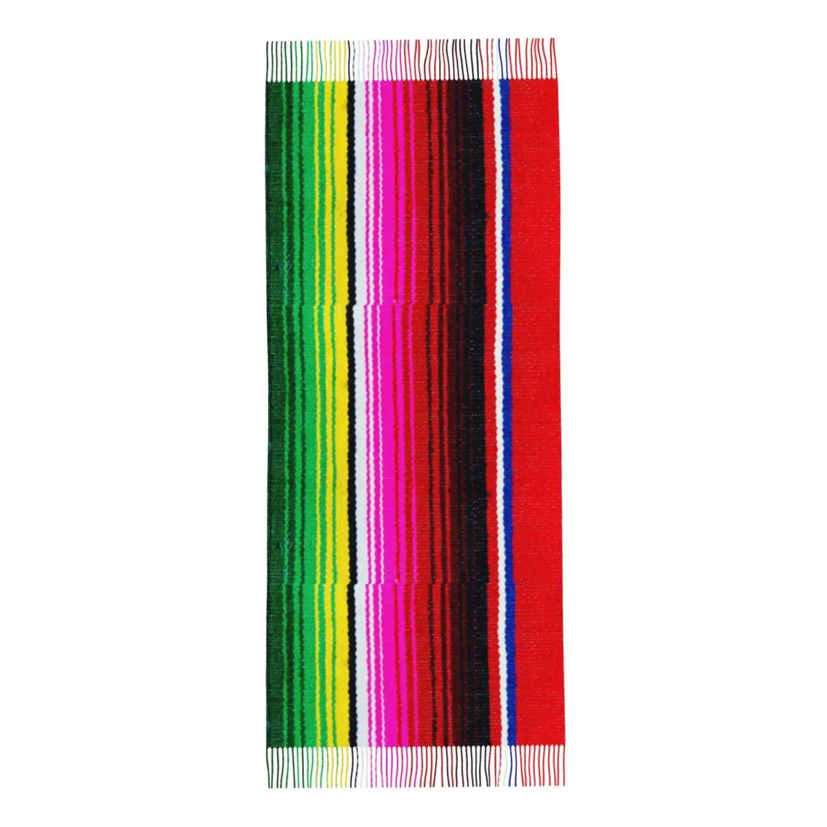 Rainbow Mexican Serape Scarf for Women Winter Fall Cashmere Shawls and Wrap Boho Long Large Scarves with Tassel for Ladies