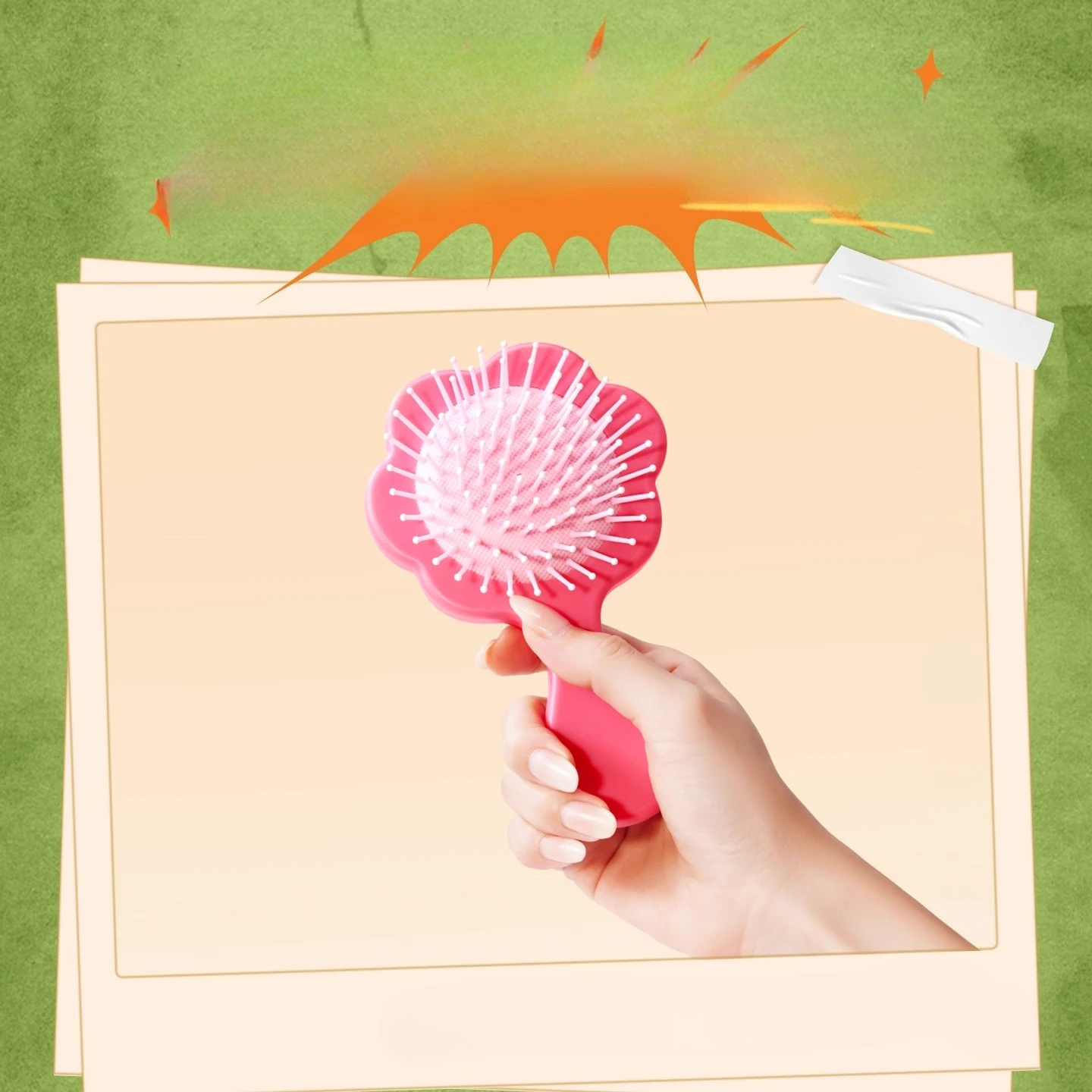 فرشاة شعر ديزني زوتوبيا باو الهوائية - مشط وسادة لتدليك فروة الرأس لجميع أنواع الشعر، هدية لطيفة من نيك جودي