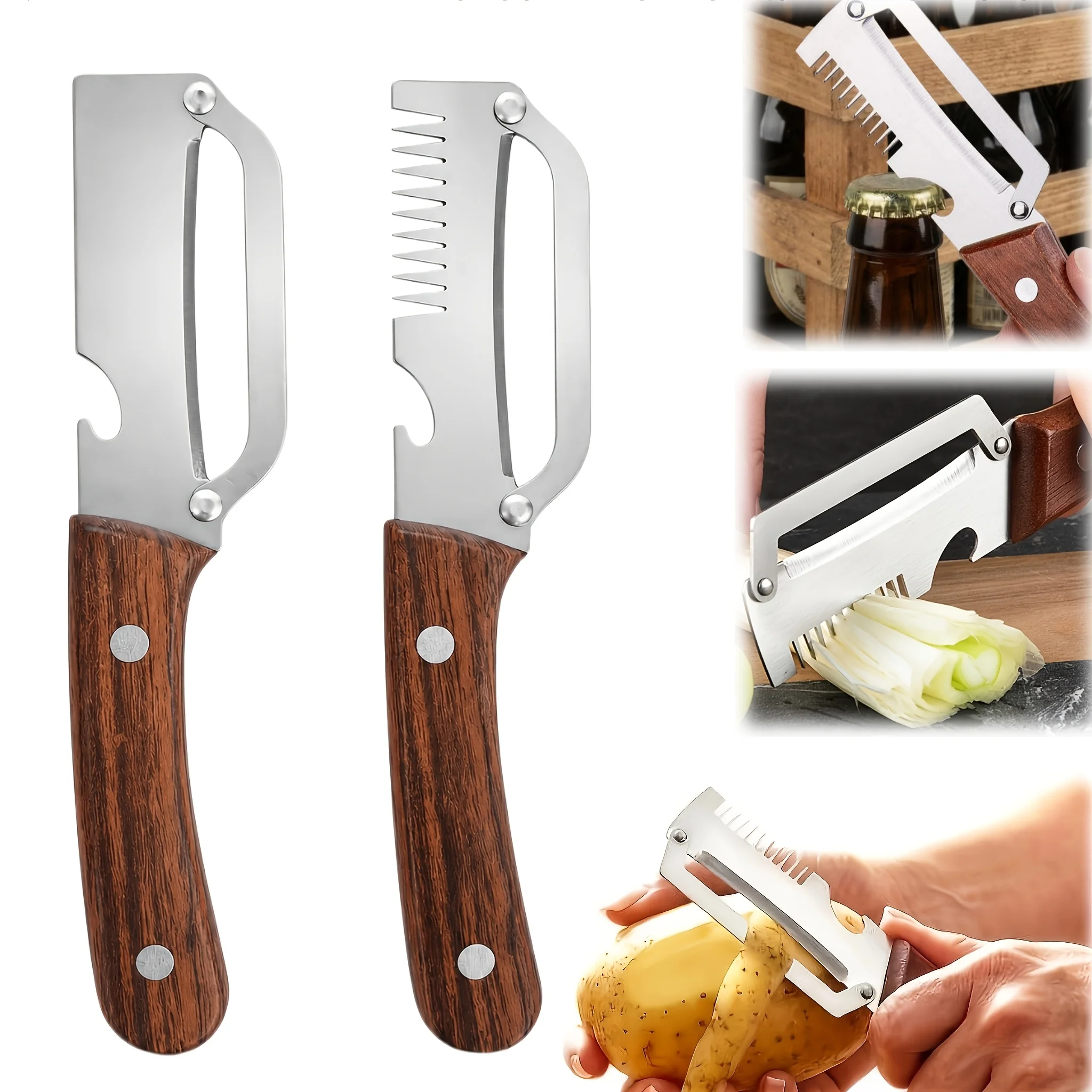 Kitchen Helper Gadgets - Çok Fonksiyonlu Sebze ve Meyve Soyacağı,