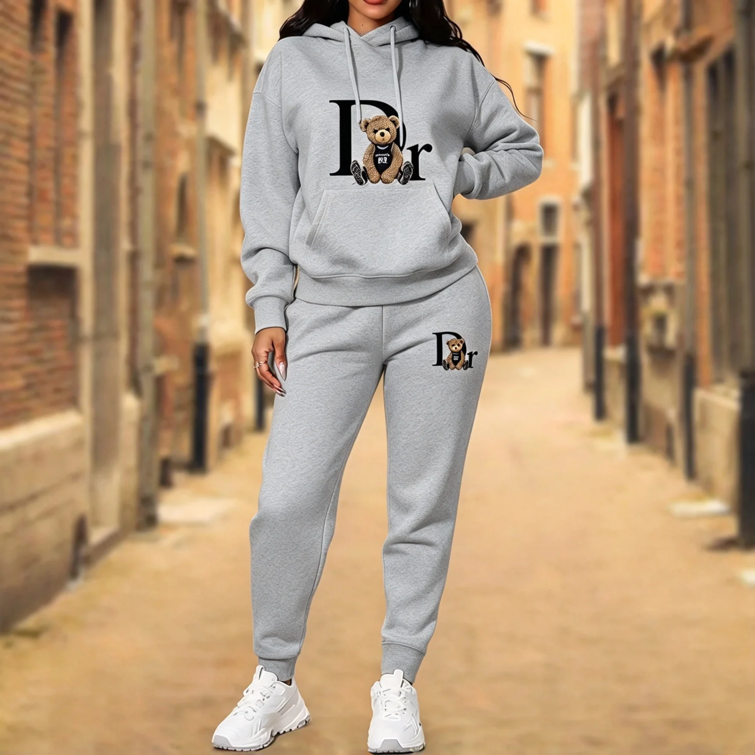 Women's TrackSuit Aesthetic Designer Clothes High quality Hoodies Sweatshirts Sweatpants 2 Piece Suit Sportwear Woman Pants Sets