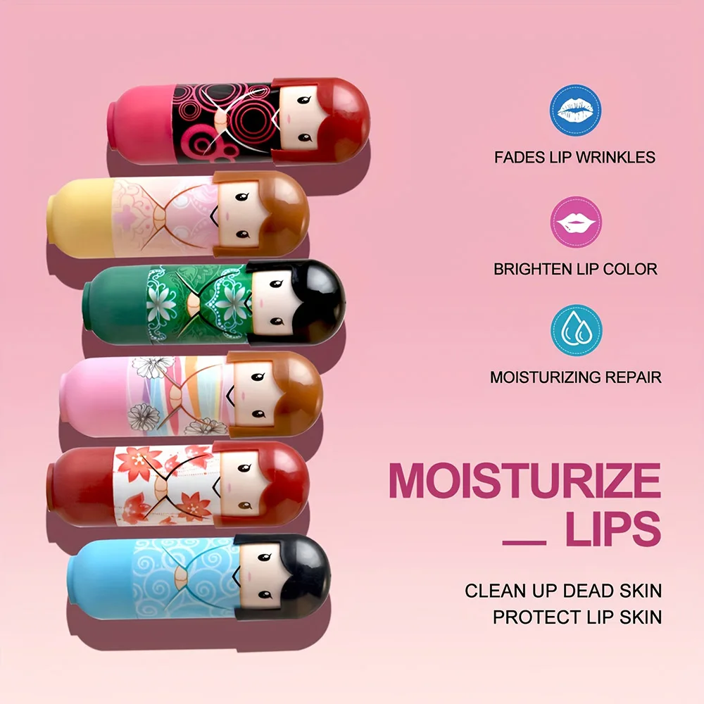 24PCS Leuke Kimono Pop Lippenbalsem Lip Primer Hydraterende Langdurige Lippenbalsem Lippen Zorg Make-Up Meisje Feestartikelen