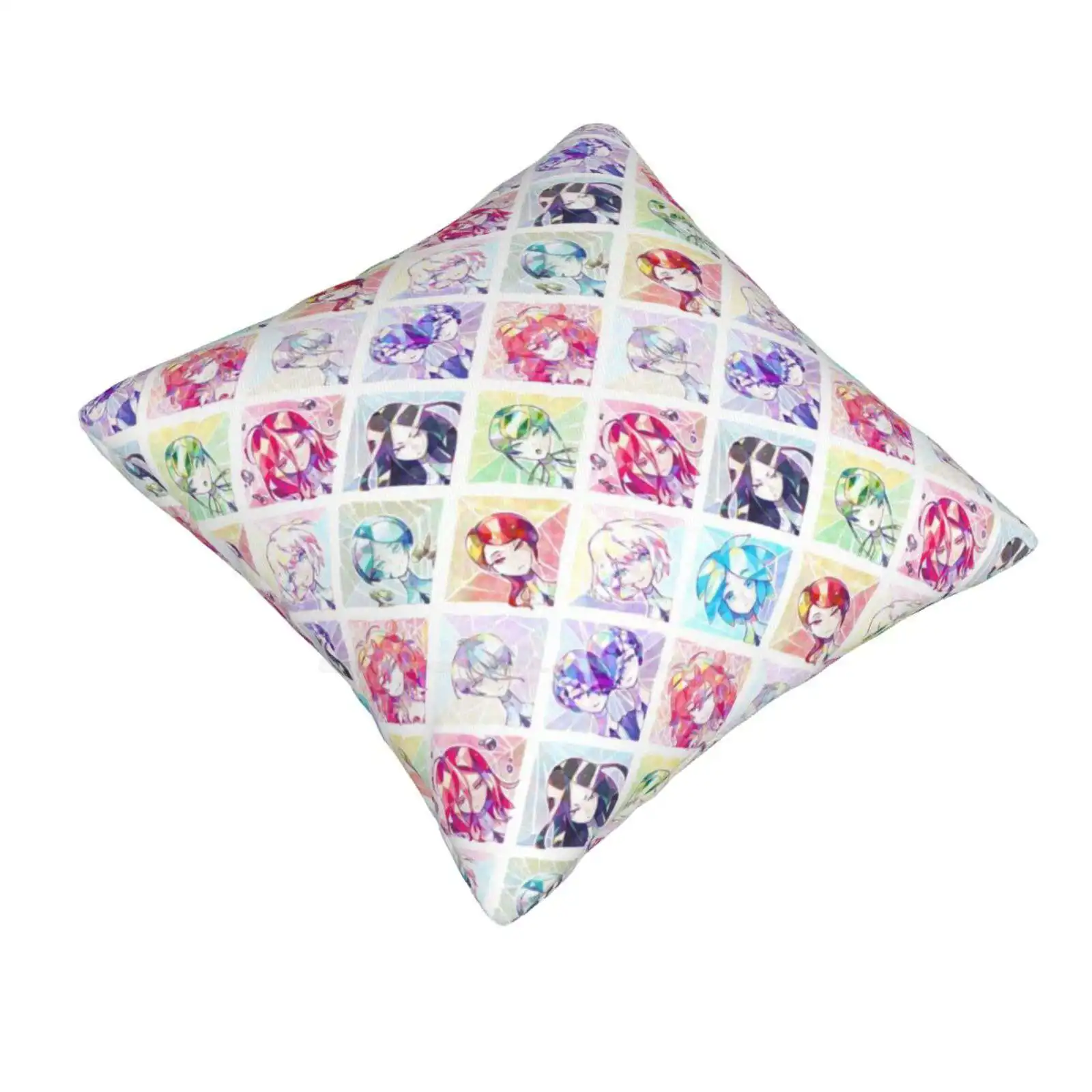 Houseki No Kuni-Infinite Gems Funny Cute Decor Square Pillowcase Houseki No Kuni Lère Crystals Crystal Era Ere Crystals Hoseki