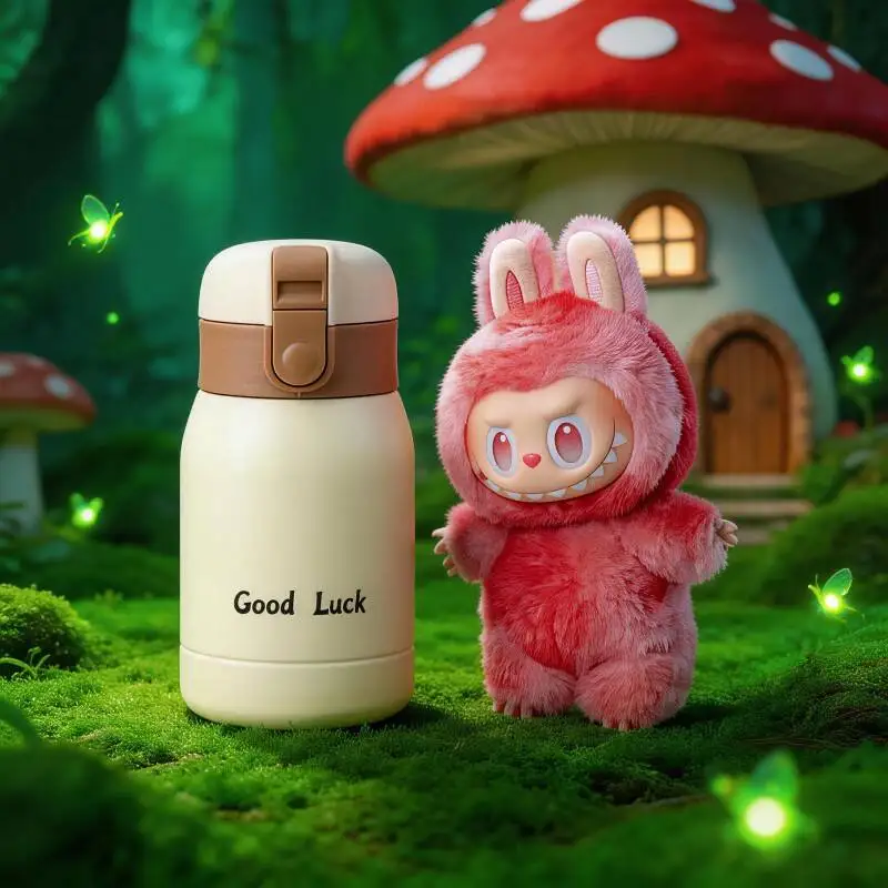 

POP MART THE MONSTERS Серия Forward High Energy: Кукла LABUBU, готовая к отправке, термос, милая вакуумная кружка, праздничный подарок