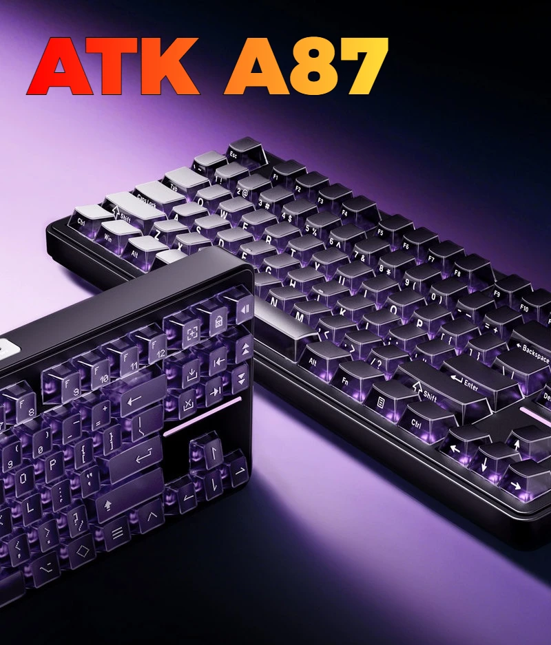 

ATK A87 Wireless Bluetooth Mechanical Keyboard RGB Backlit E-sports Game Dedicated 87 Key Configuration Customized Third