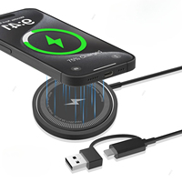 15W For Magsafe Wireless Charger Phone Charge Pad For iPhone 17 16 15 14 13 12 Pro Max AirPods 4/3 Pro Fast Charging Station