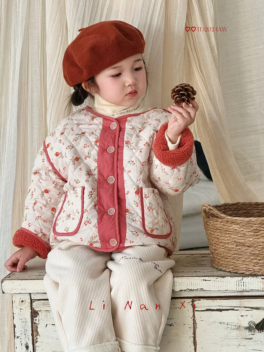 2024 New Baby Winter Clothes Girls Fleece Warm Coats Boys Velvet Thick Infant Cardigan Toddler Cotton-padded Jacket Jacket Kids