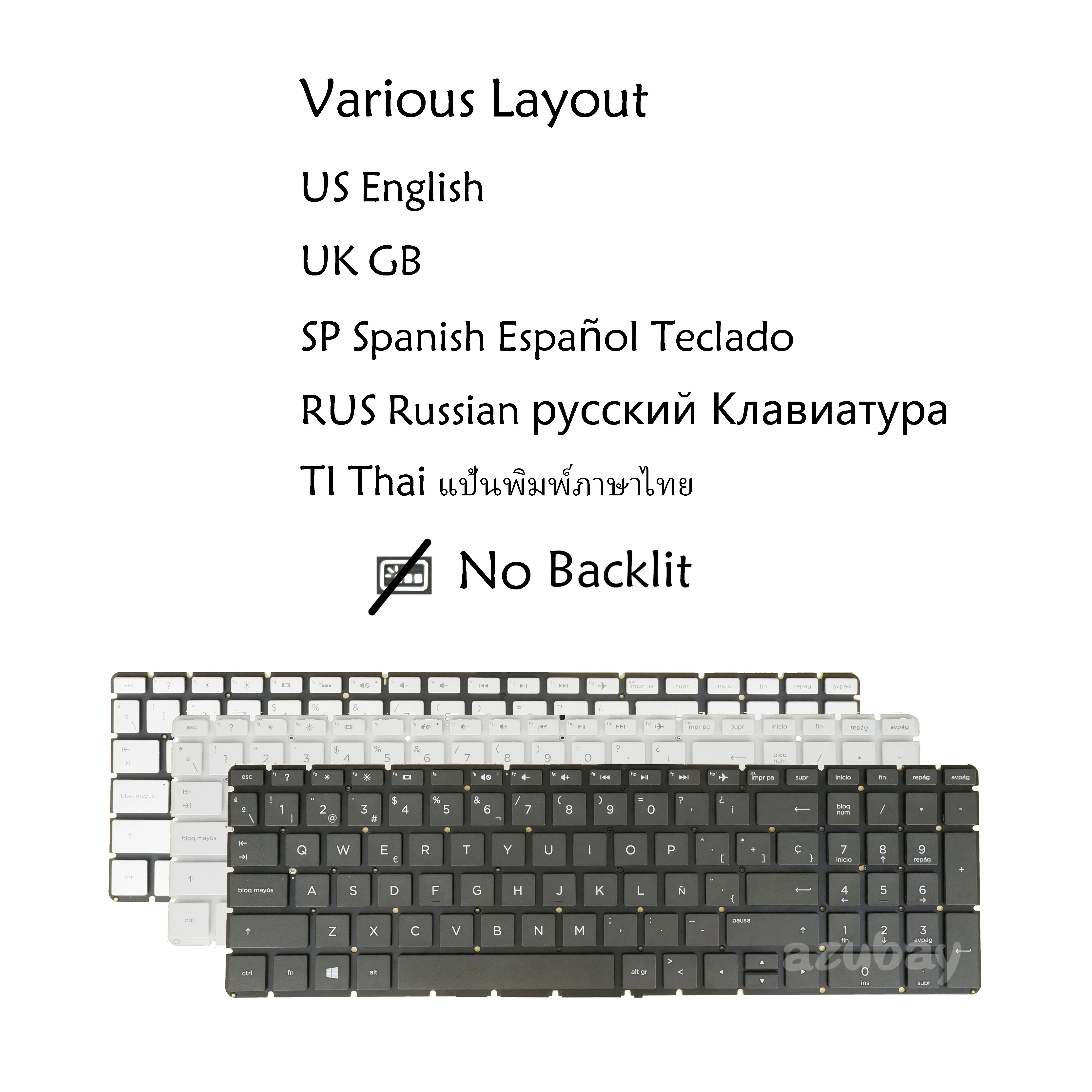 

Laptop PC Keyboard For HP 15-cc000 15t-cc000 15-cd000 15-ck000 15z-cd000 15-br000 15t-br000 US English UK Russian Thai Spanish