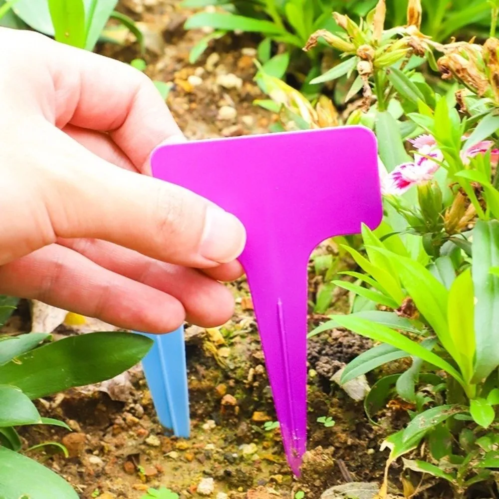 100PCS Waterproof Nursery Garden Plant Tags Thickened Sunscreen Stake Tags Moisture-proof Colorful Markers Label Potted Plants