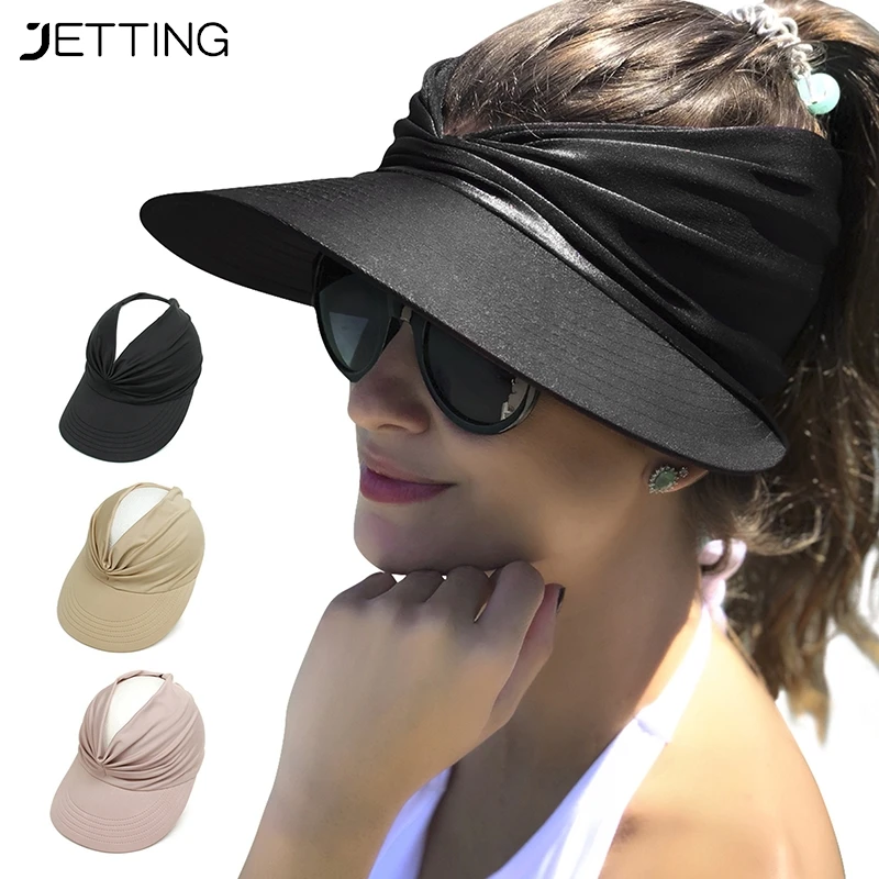 Flexible Adult Hat for Women Anti-UV Wide Brim Visor Hat Easy To Carry Travel Caps Fashion Beach Summer Sun Protection Hats